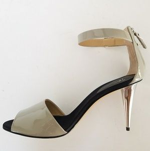 Giuseppi Zanotti Grey Patent Ankle Straps size 40